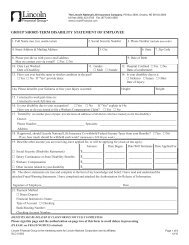 Short-Term Disability Claim Form - Mutual of Omaha